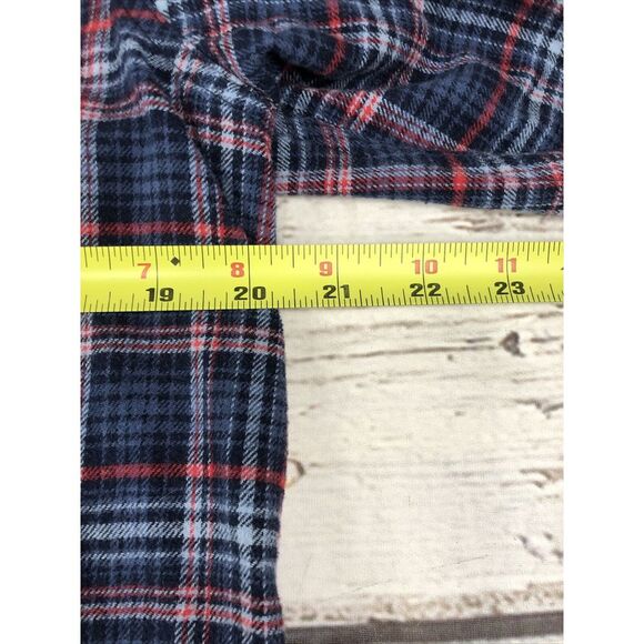 Columbia Shirt Mens Medium Blue Red Flannel Plaid Button Up Regular Fit‎ Comfort - Picture 6 of 10